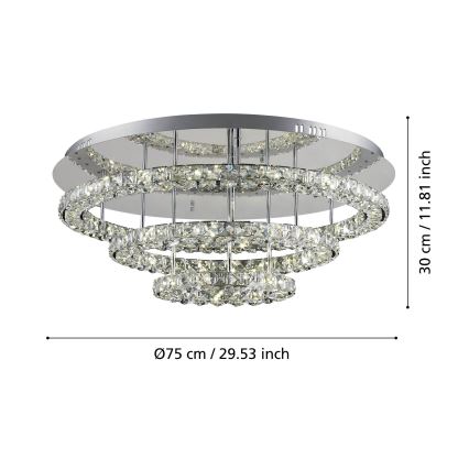 Eglo - Plafonnier LED/61W/230V