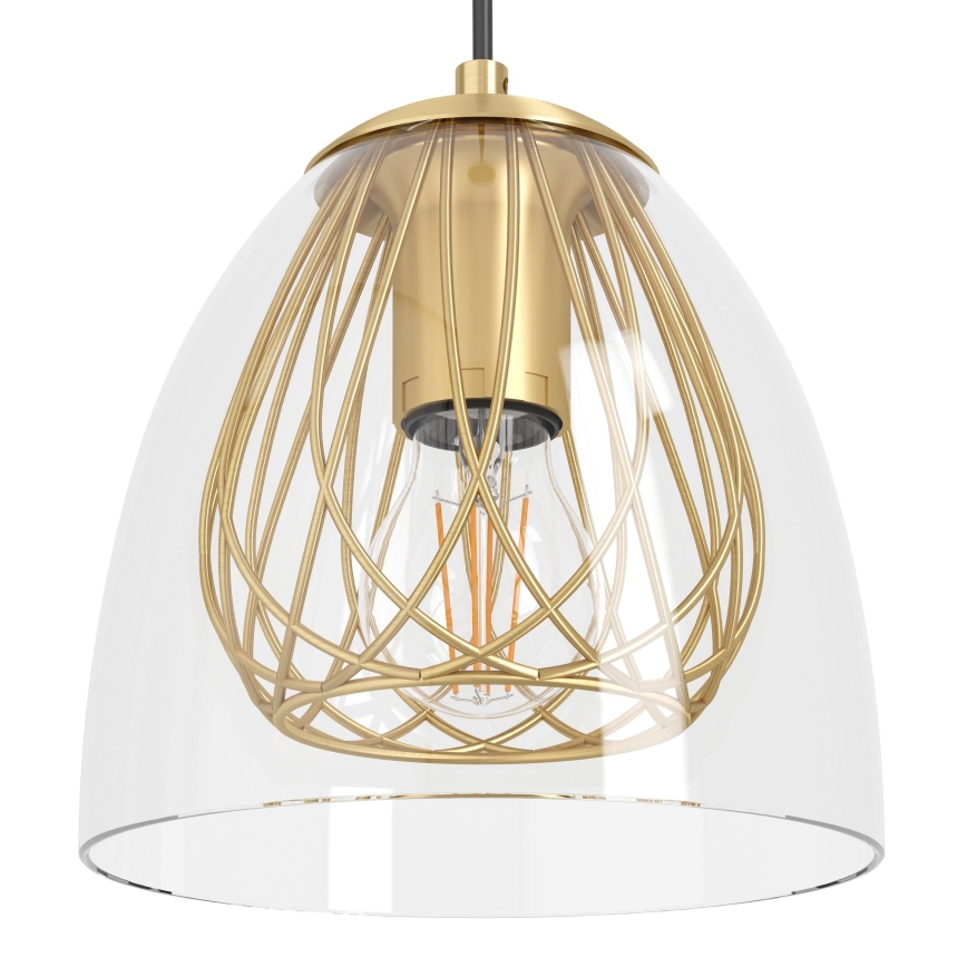Eglo - Suspension filaire 4xE27/40W/230V doré