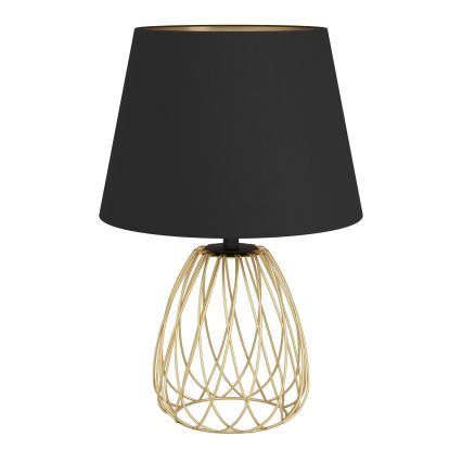 Eglo - Tafellamp 1xE27/40W/230V zwart/goud