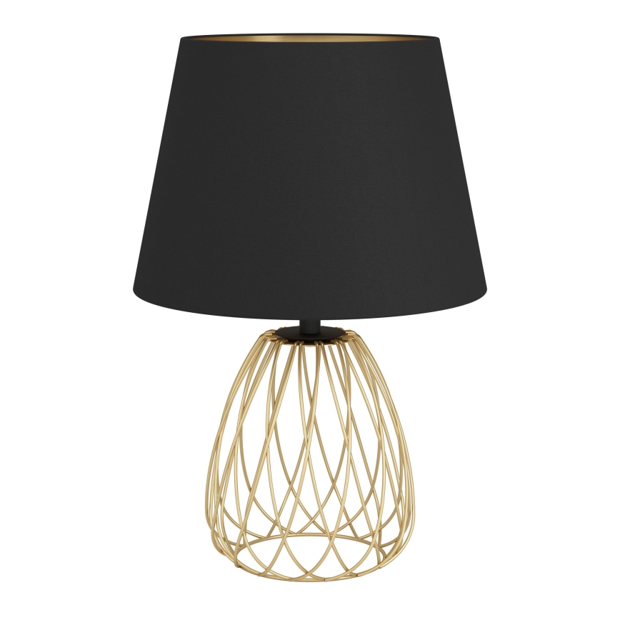 Eglo - Tafellamp 1xE27/40W/230V zwart/goud
