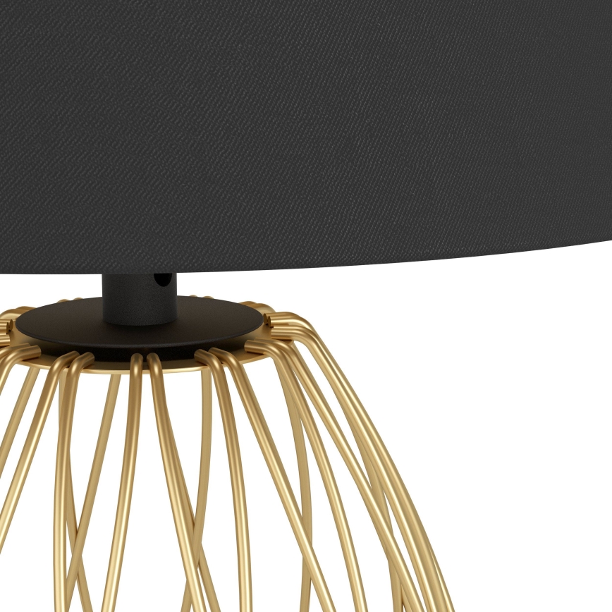 Eglo - Tafellamp 1xE27/40W/230V zwart/goud