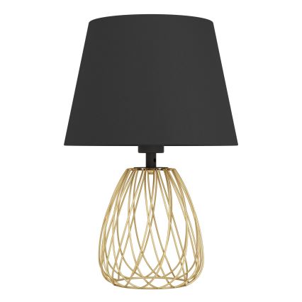 Eglo - Tafellamp 1xE27/40W/230V zwart/goud