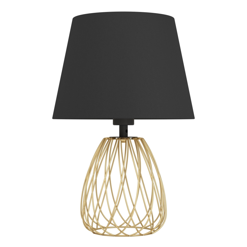 Eglo - Tafellamp 1xE27/40W/230V zwart/goud