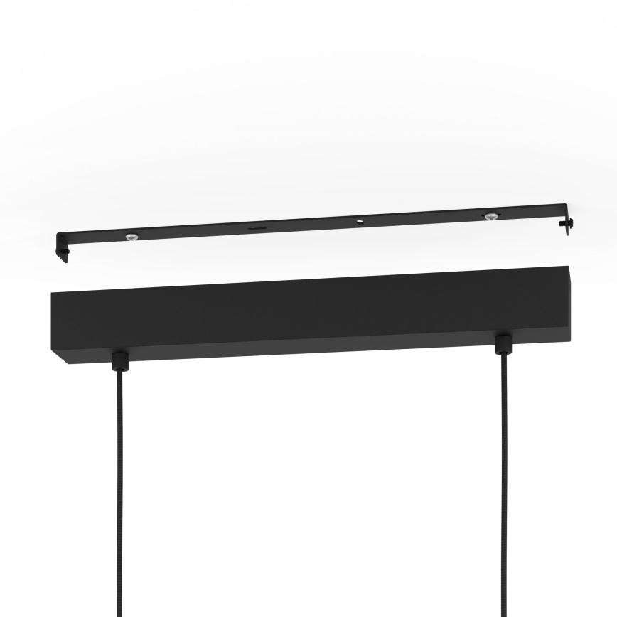 Eglo - Hanglamp aan een koord 3xE27/28W/230V zwart