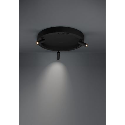 Eglo - Dimbare LED Plafondlamp 3xLED/8W/230V + 3xLED/8,5W 3000K zwart + afstandsbediening