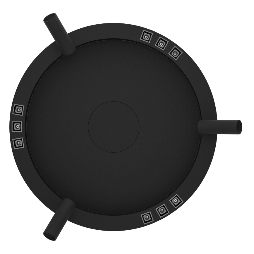 Eglo - Plafonnier à intensité variable 3xLED/8W/230V + 3xLED/8,5W 3000K noir + Télécommande