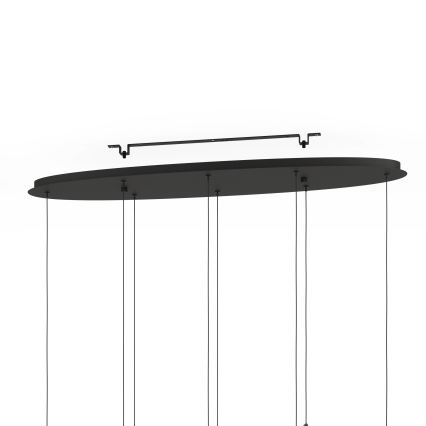 Eglo - Suspension filaire à intensité variable 8xLED/4,2W/230V 3000K noir