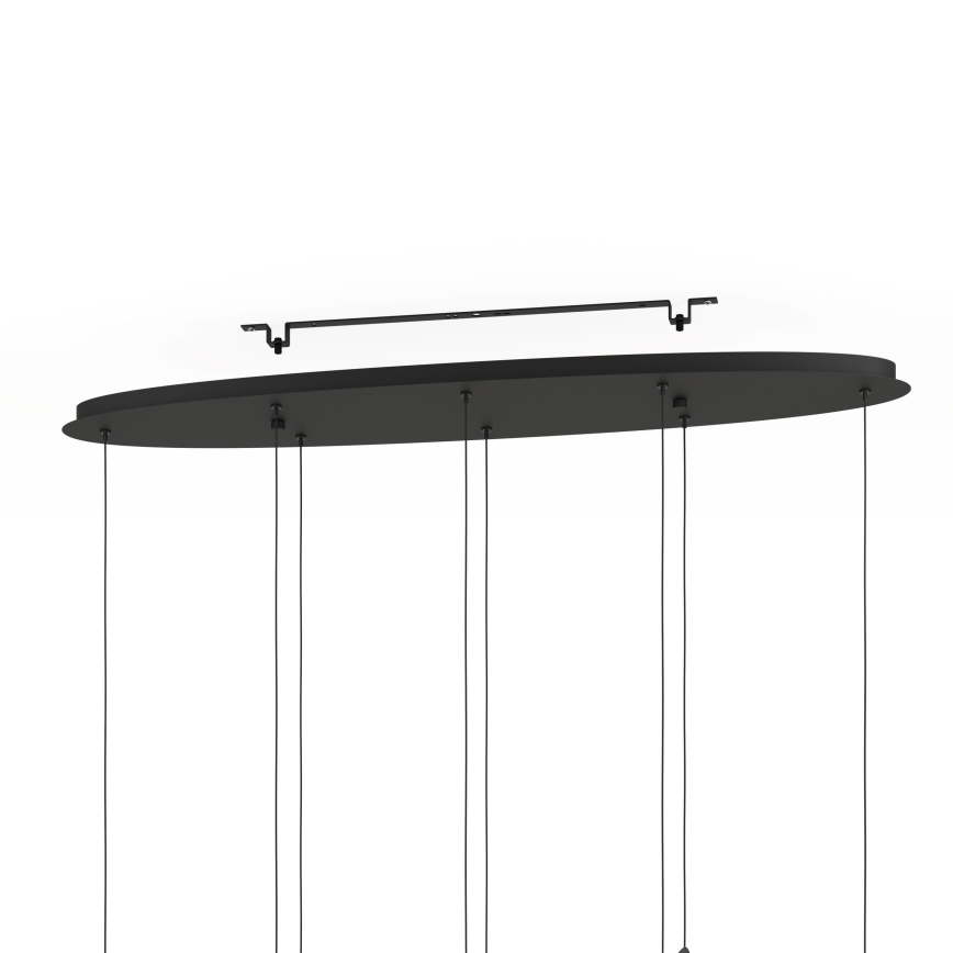 Eglo - Suspension filaire à intensité variable 8xLED/4,2W/230V 3000K noir