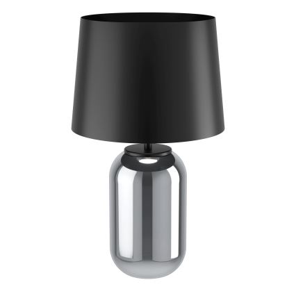 Eglo - Lampe de table 1xE27/40W/230V noir/fumé
