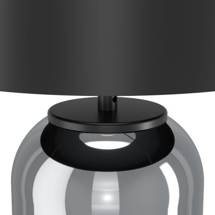 Eglo - Tafellamp 1xE27/40W/230V zwart/gerookt