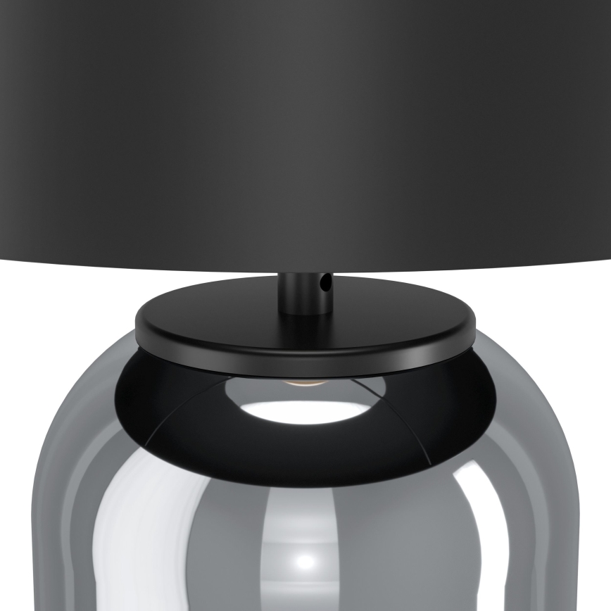 Eglo - Tafellamp 1xE27/40W/230V zwart/gerookt