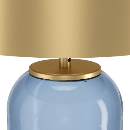 Eglo - Lampe de table 1xE27/40W/230V doré/bleu