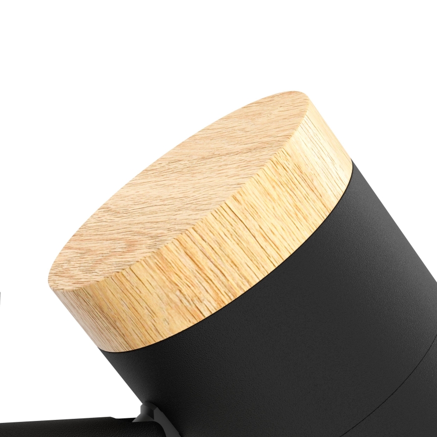 Eglo - Lampadaire 3xGU10/4,5W/230V 3000K noir/marron