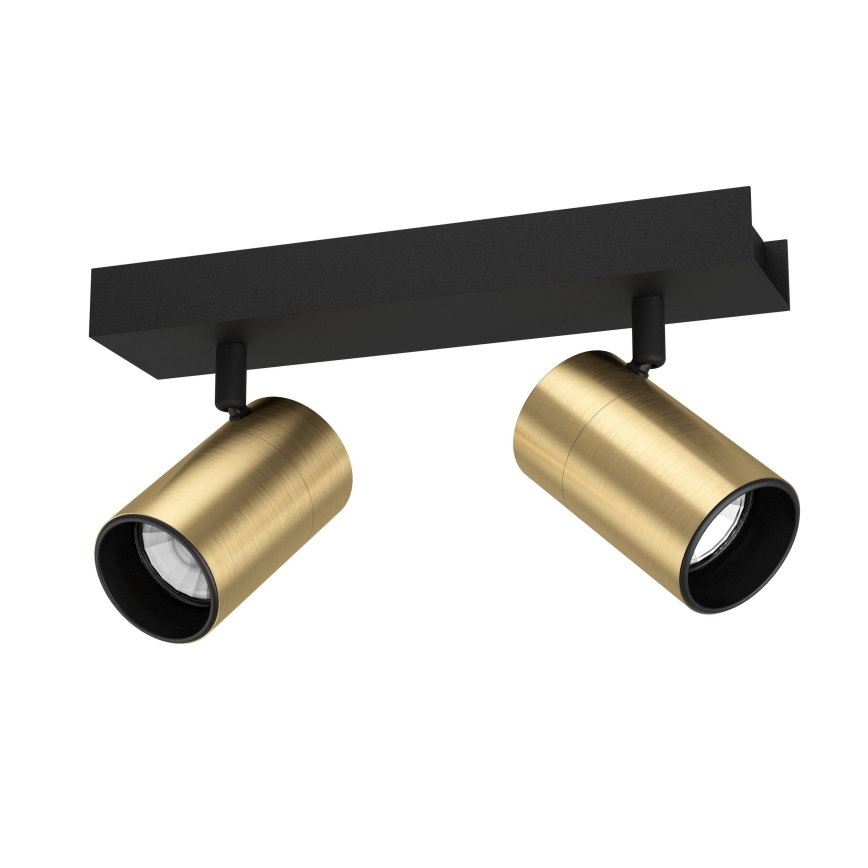 Eglo - LED spot 2xGU10/4,5W/230V 3000K zwart/goud