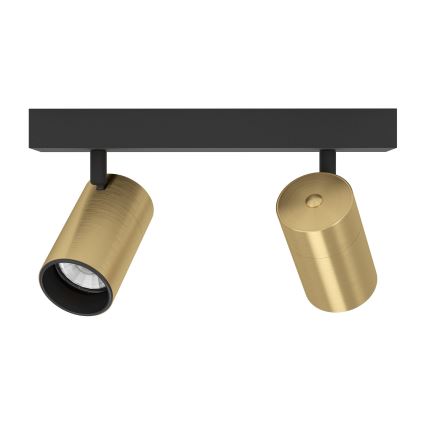 Eglo - LED spot 2xGU10/4,5W/230V 3000K zwart/goud