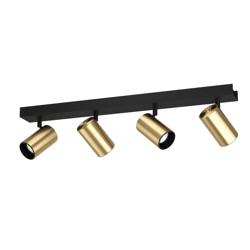 Eglo - LED spot 4xGU10/4,5W/230V 3000K zwart/goud