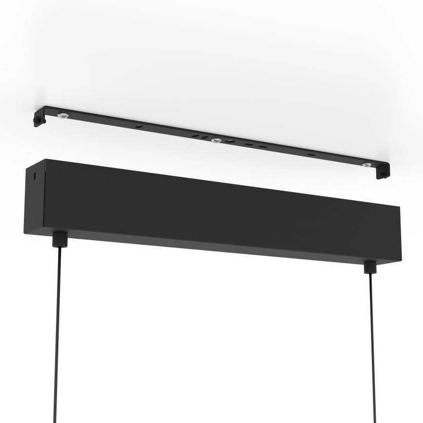 Eglo - Dimbare LED hanglamp aan een koord 2xLED/12,5W/230V + LED/15,5W 3000K zwart