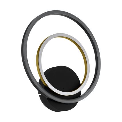 Eglo - Applique murale LED/12W/230V 3000K + 4xLED/2,1W 3000K noir