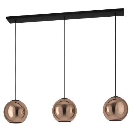 Eglo - Hanglamp aan een koord 3xE27/40W/230V koper