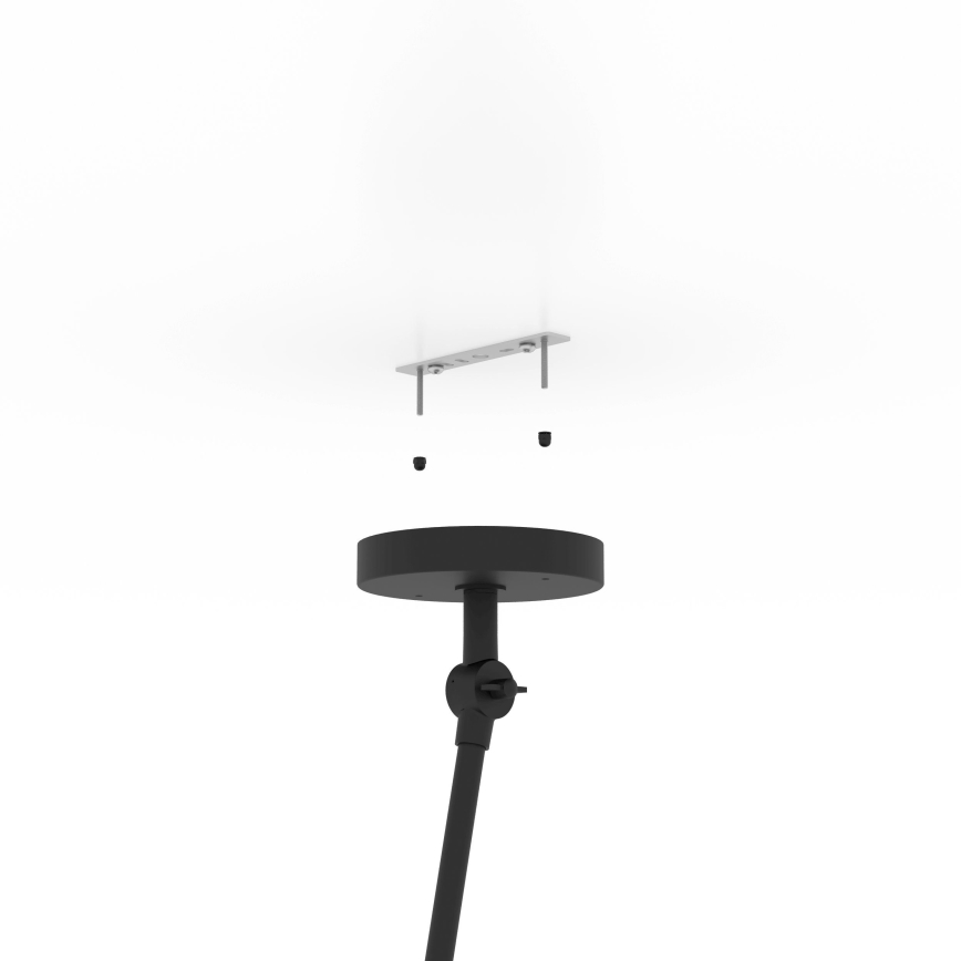 Eglo - Hanglamp met vaste pendel 1xE27/40W/230V zwart