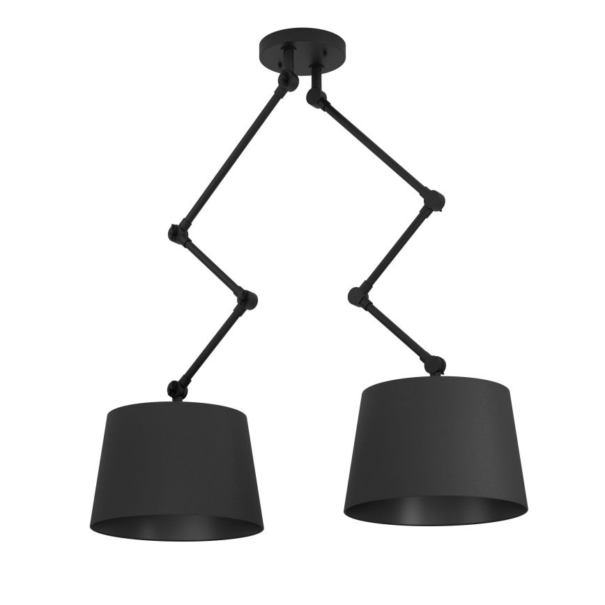 Eglo - Suspension-barre 2xE27/40W/230V noir