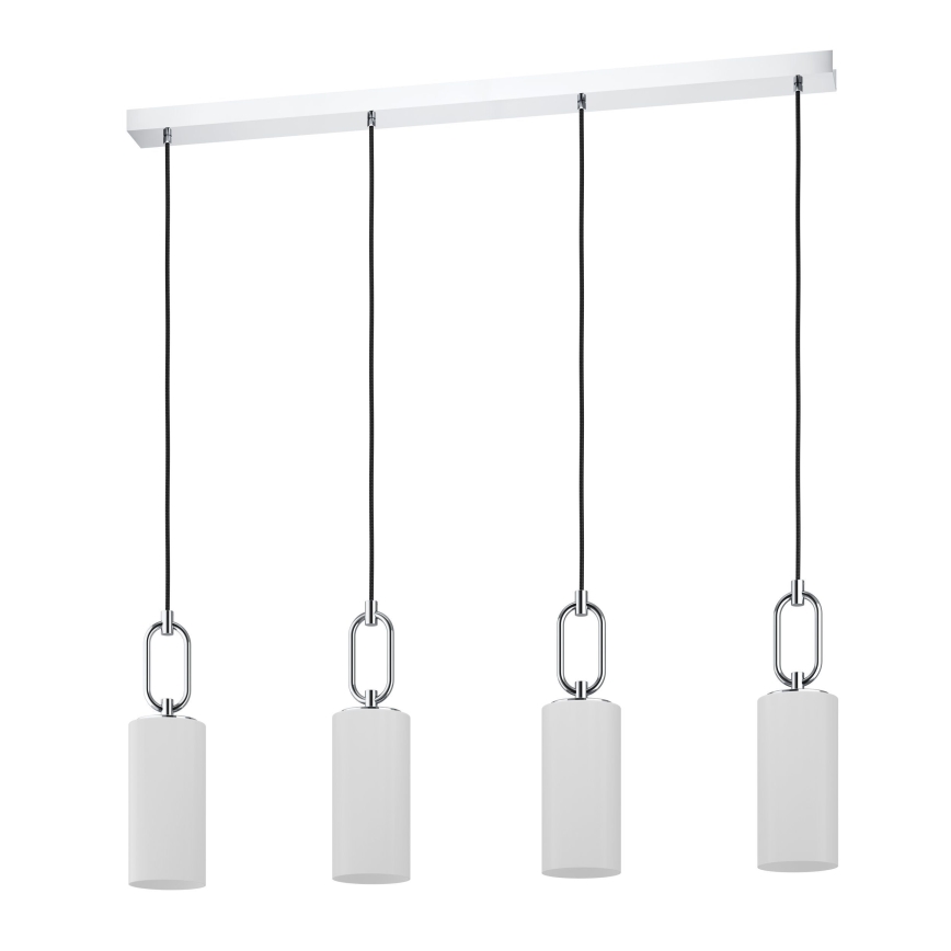Eglo - Suspension filaire 4xE27/40W/230V chrome brillant