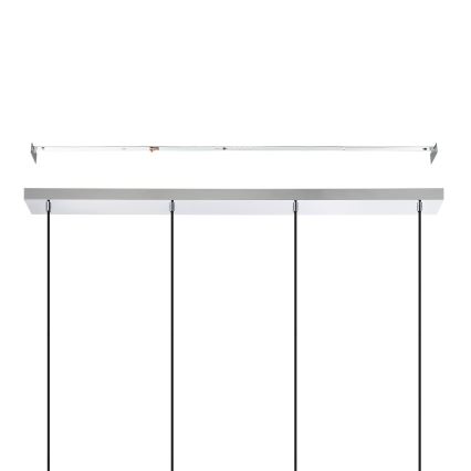 Eglo - Suspension filaire 4xE27/40W/230V chrome brillant
