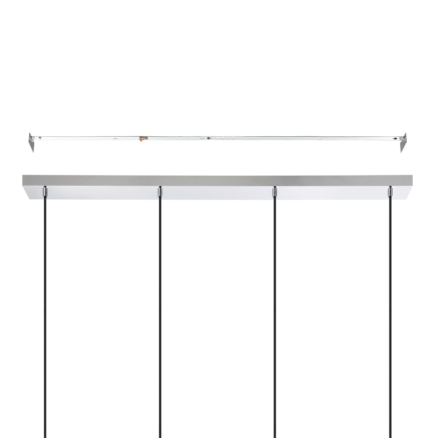 Eglo - Suspension filaire 4xE27/40W/230V chrome brillant