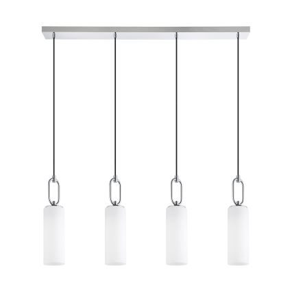 Eglo - Suspension filaire 4xE27/40W/230V chrome brillant