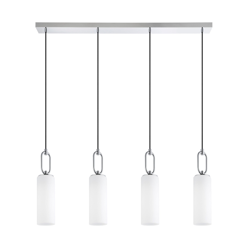 Eglo - Suspension filaire 4xE27/40W/230V chrome brillant
