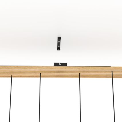 Eglo - Suspension filaire 6xE27/40W/230V noir/marron