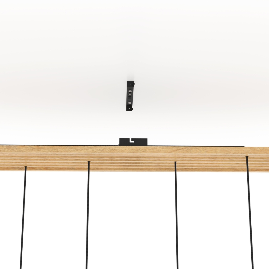 Eglo - Suspension filaire 6xE27/40W/230V noir/marron
