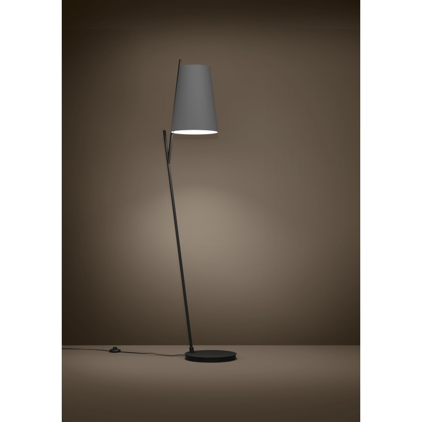 Eglo - Lampadaire 1xE27/40W/230V gris
