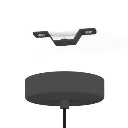 Eglo - Hanglamp aan een koord 1xE27/40W/230V gerookt