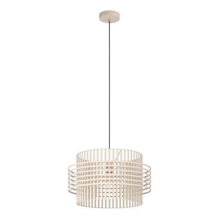 Eglo - Hanglamp aan een koord 1xE27/40W/230V diameter 48 cm crème