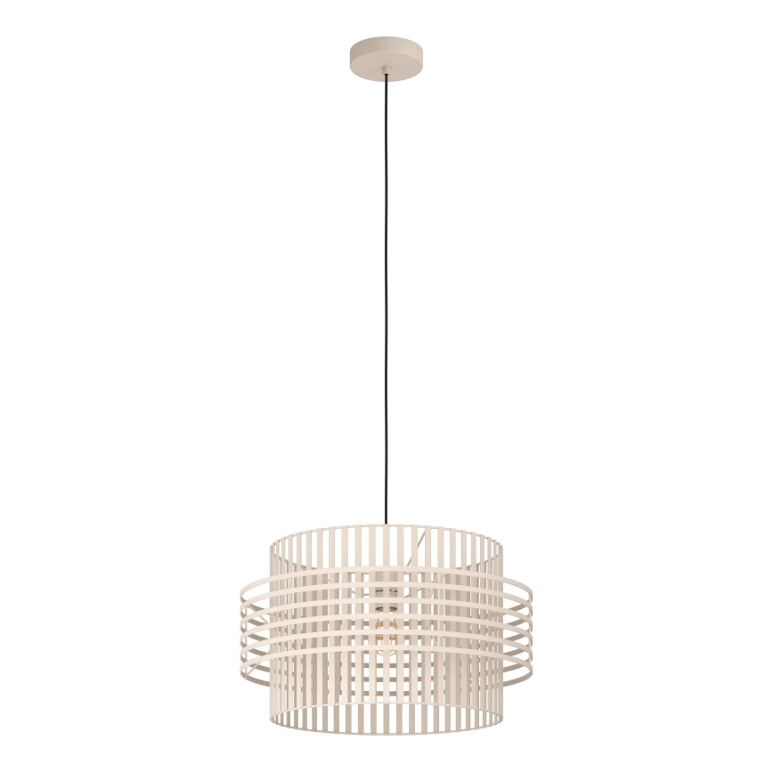 Eglo - Hanglamp aan een koord 1xE27/40W/230V diameter 48 cm crème