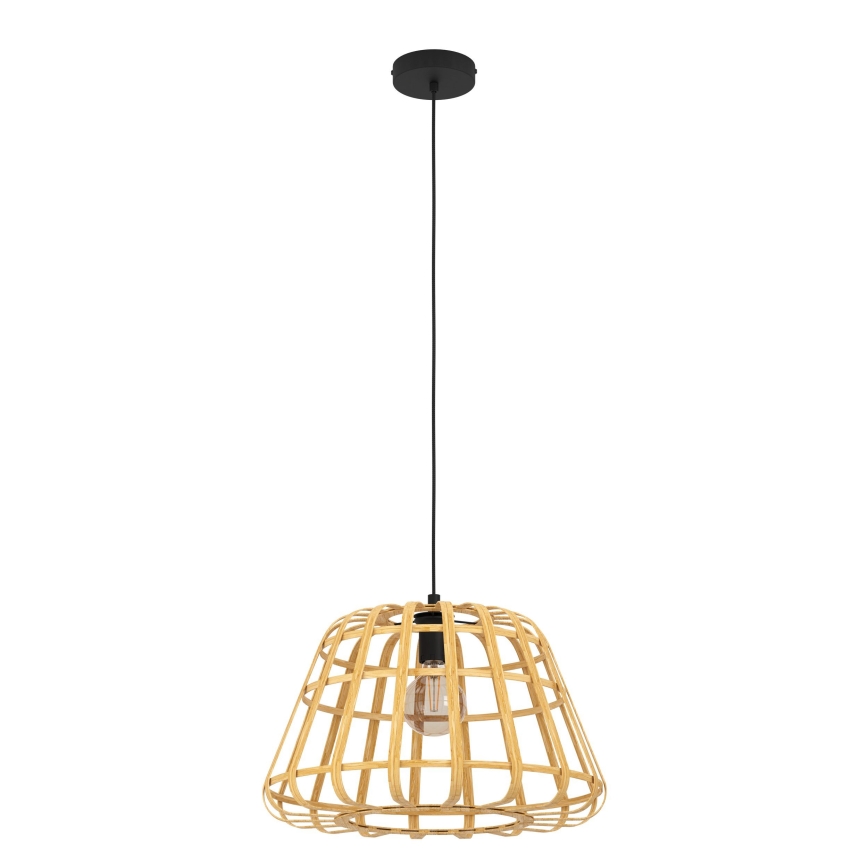 Eglo - Suspension filaire 1xE27/40W/230V d. 50 cm bambou