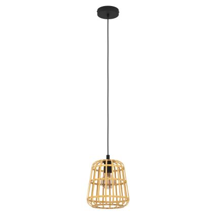 Eglo - Suspension filaire 1xE27/40W/230V d. 24 cm bambou