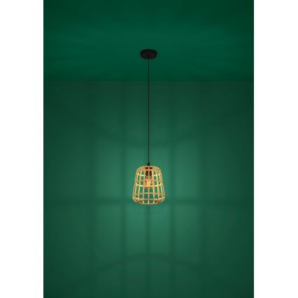 Eglo - Suspension filaire 1xE27/40W/230V d. 24 cm bambou