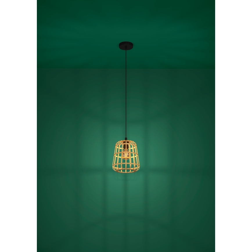 Eglo - Suspension filaire 1xE27/40W/230V d. 24 cm bambou
