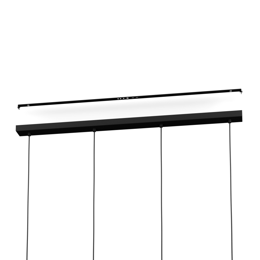 Eglo - Suspension filaire 4xE27/40W/230V marron