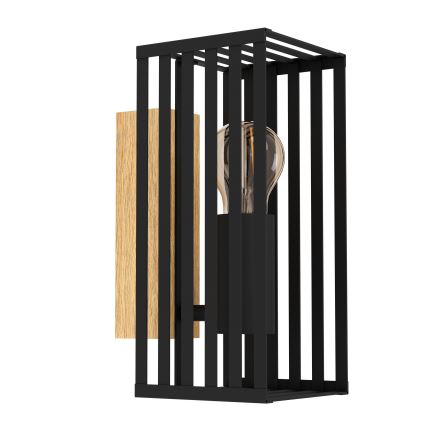 Eglo - Applique murale 1xE27/40W/230V noir/marron