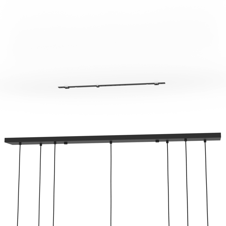 Eglo - Suspension filaire 7xE14/40W/230V doré/noir