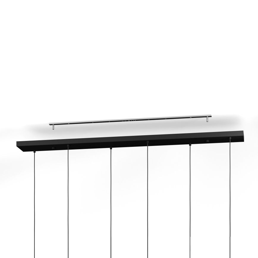 Eglo - Suspension filaire 6xE27/40W/230V noir/doré