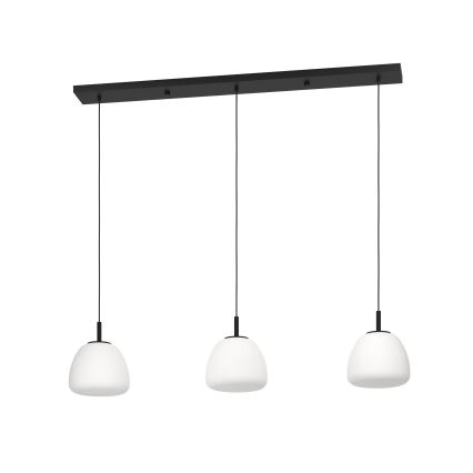 Eglo - Hanglamp aan een koord 3xE27/40W/230V zwart