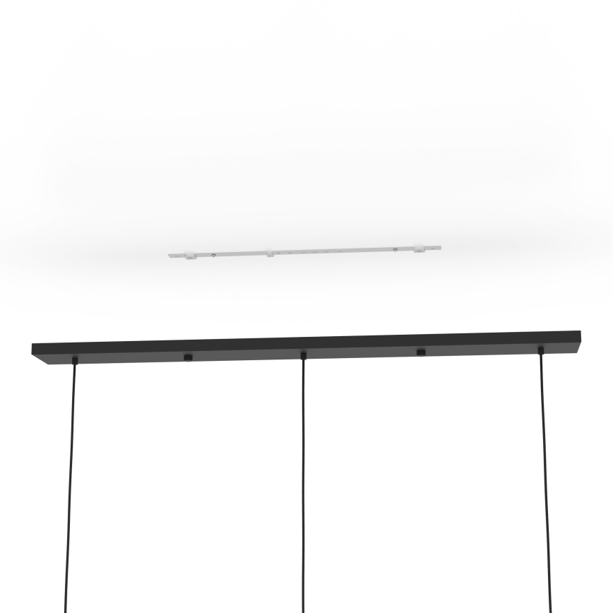 Eglo - Hanglamp aan een koord 3xE27/40W/230V zwart