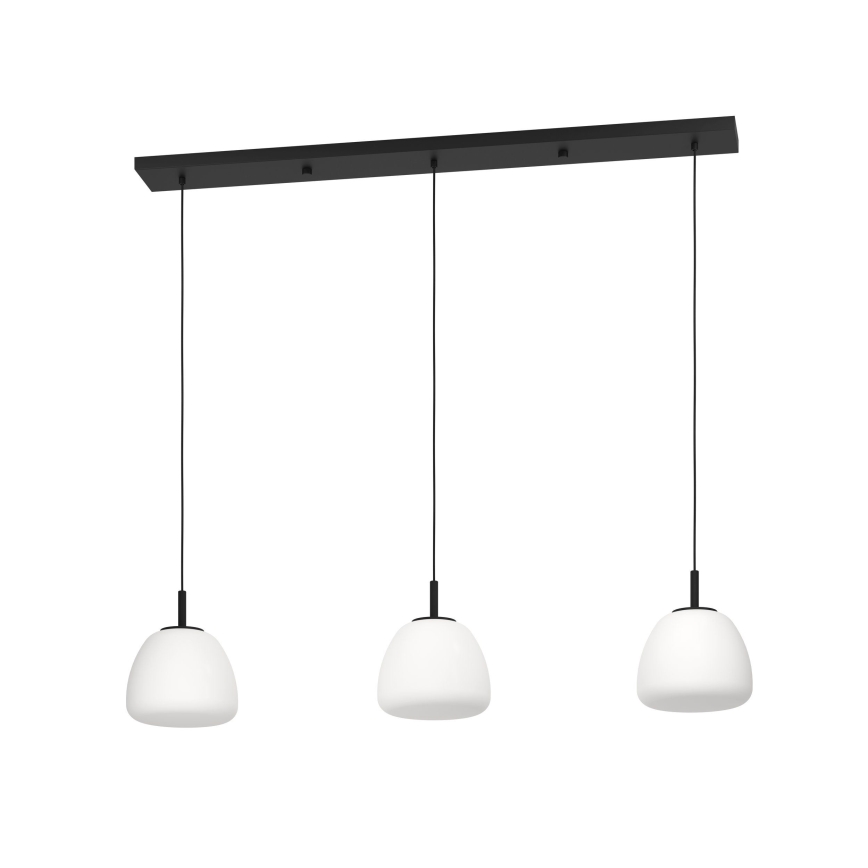 Eglo - Suspension filaire 3xE27/40W/230V noir