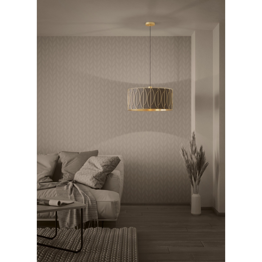 Eglo - Suspension filaire 1xE27/40W/230V doré/marron