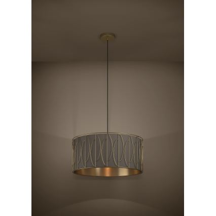 Eglo - Suspension filaire 1xE27/40W/230V doré/marron