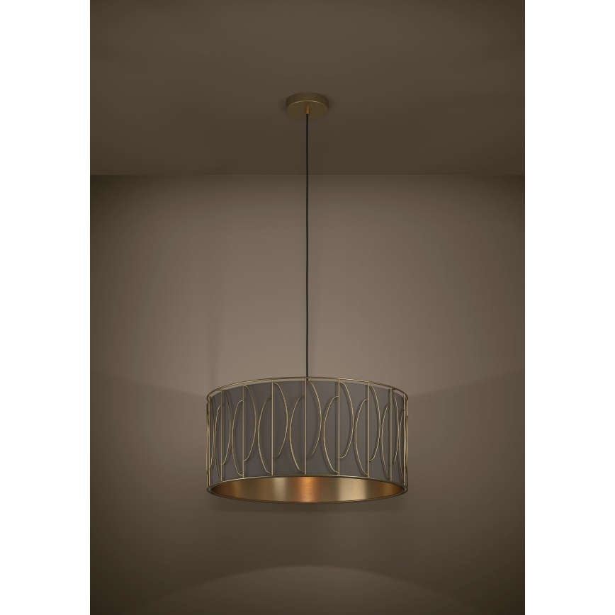 Eglo - Suspension filaire 1xE27/40W/230V doré/marron